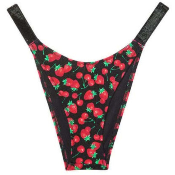 XS S M L XL VS Swim Shine Strap Brazilian Bikini Bottom Mixed Berry - Picture 1 of 6